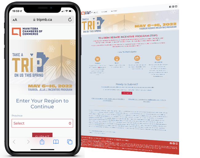 Digital Rebate Travel Program 2 for Manitoba Chambers of Commerce